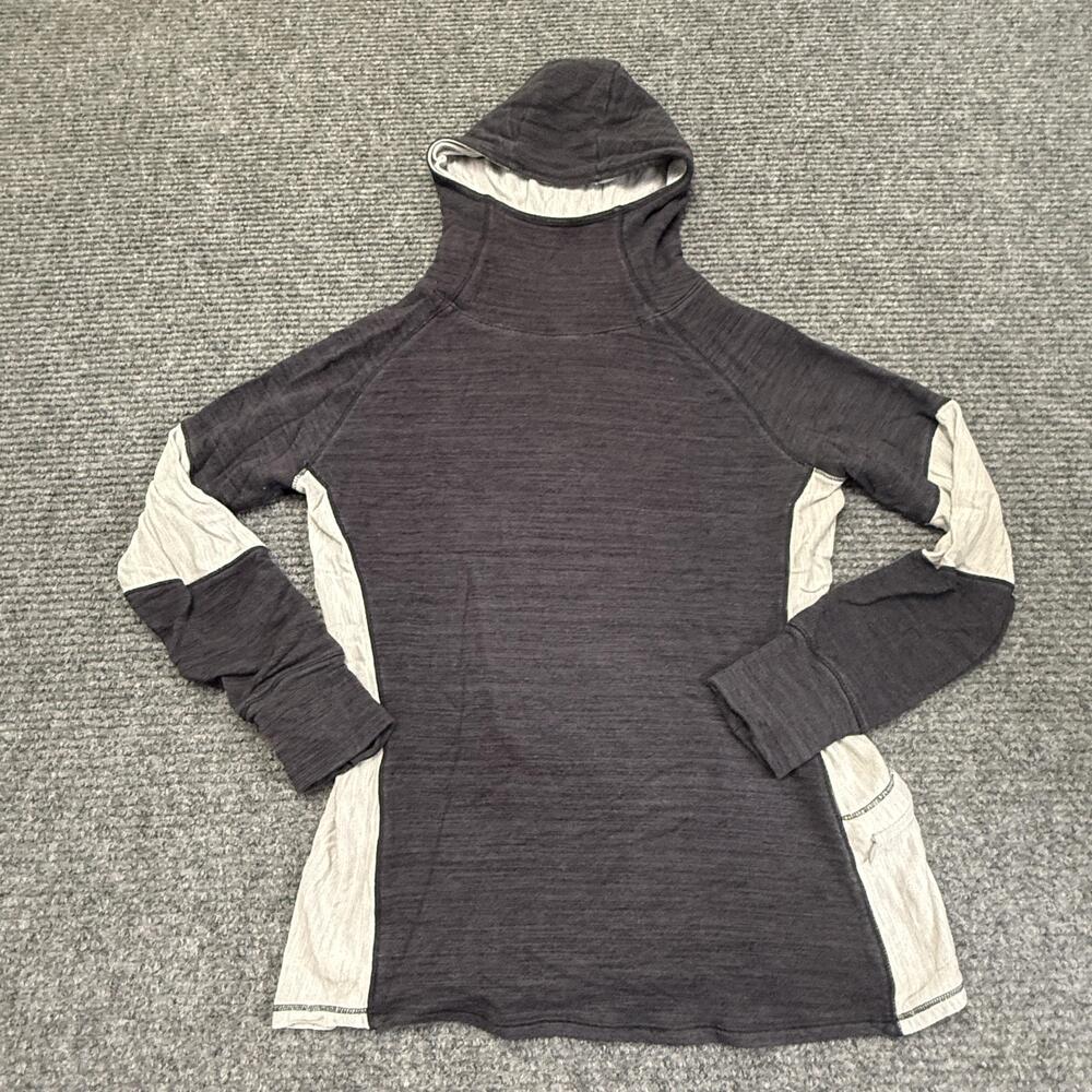 FootJoy Hoodie Mens Medium Gray Running Thumbholes Zip Pocket Soft